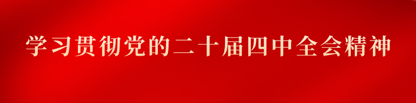 學習貫徹黨的二十屆四中全會精神
